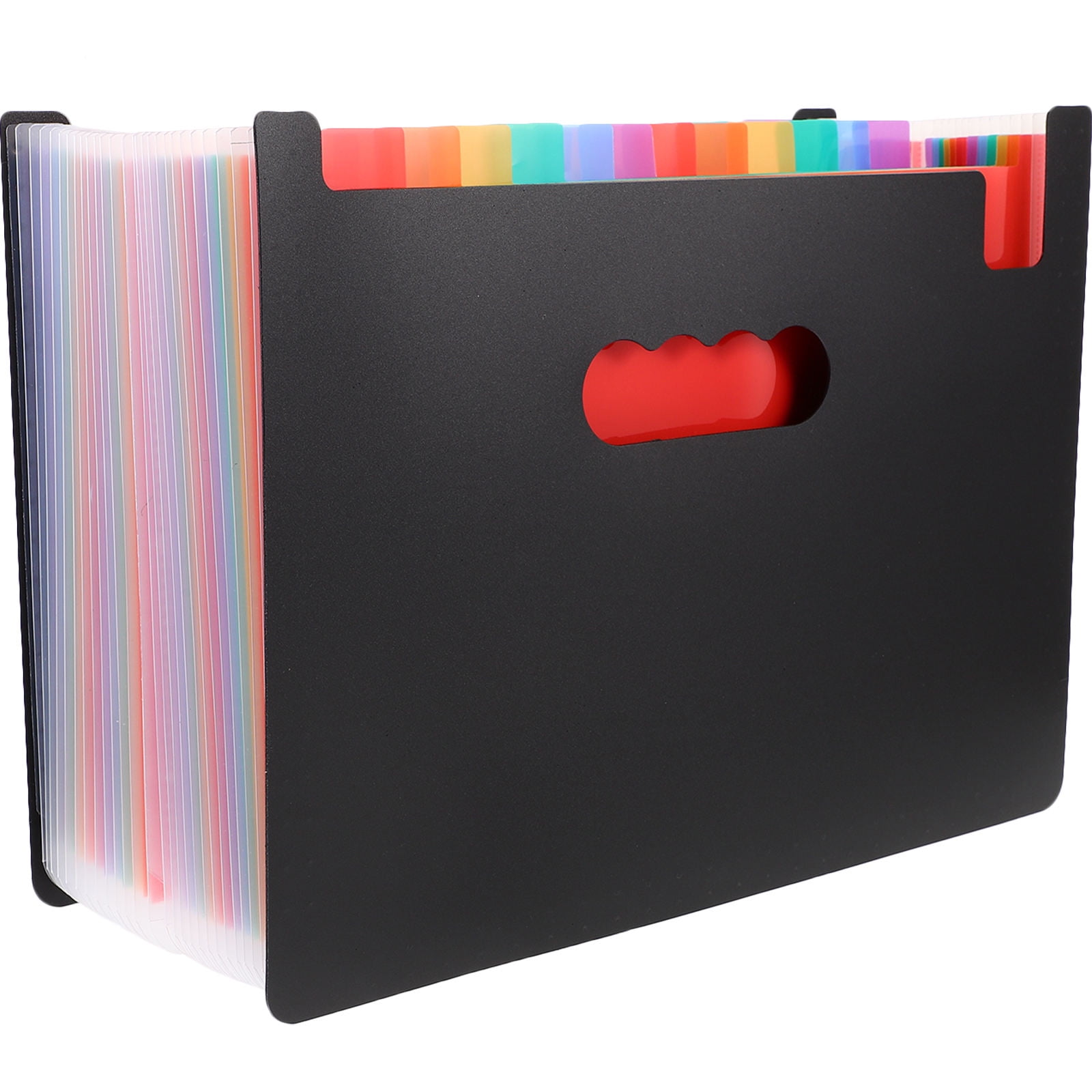 WHAMVOX Black Expanding Accordion File Organizer for Storage Use with ...