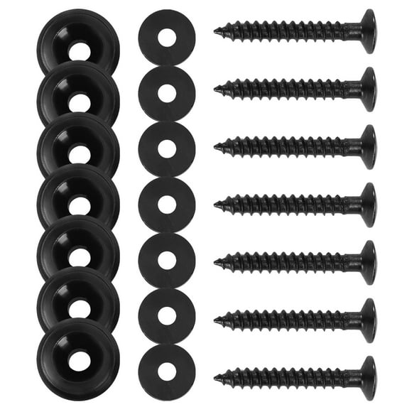 WHAMVOX 7-Piece Folk Guitar Belt Buckle Set with Iron Screw Bolt Fixation Hardware