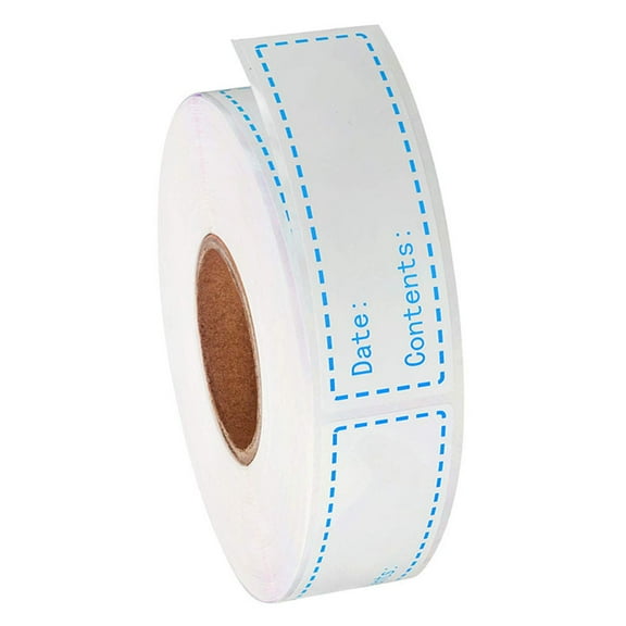 WHAMVOX  Food Storage Labels Refrigerator Self-adhesive Freezer Stickers Blue