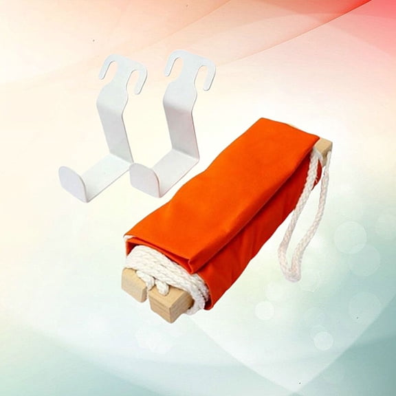 WHAMVOX Adjustable Under Desk Footrest Hammock in Bright Orange for Ergonomic Comfort and Support at Your Workspace