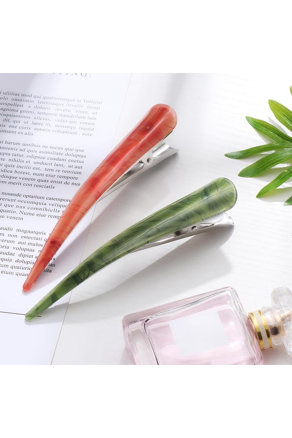 Frcolor 6Pcs Teeth Bows Hair Clips Hair Grip Hairdressing Chic Styling Claw Hair Barrettes Pinch Clip