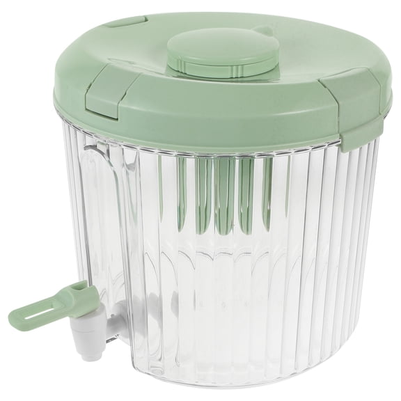 WHAMVOX 1Set Juice Jug Round Light Green PP Material Beverage Dispenser for Summer Gatherings