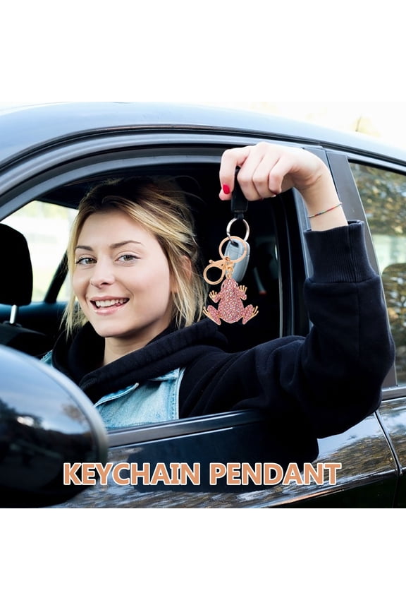 Frog Cute Stuff Thing Frog Keychain 11.30X5.70X2.00CM Pink