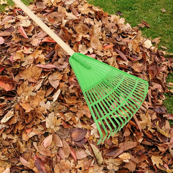 WHAMVOX Garden Leaf Rake for Cleaning Leaves in Yard with PP Material and Assorted Colors 2pcs