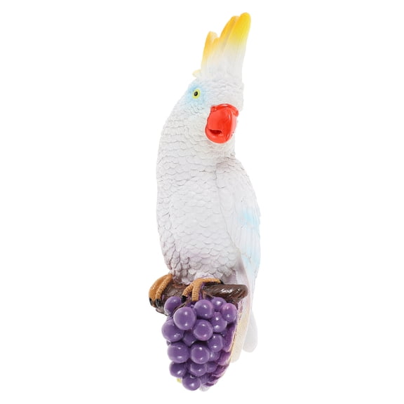 WHAMVOX White Simulated Decorative Birds Garden Ornaments Outdoor Bird Decorations for Yard and Patio