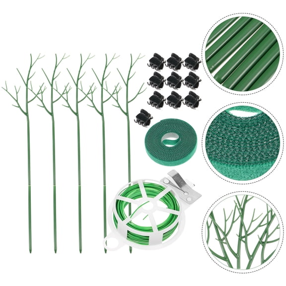 WHAMVOX Garden Sticks Plant Climbing Support Frame 35.00X20.00X1.50CM Green