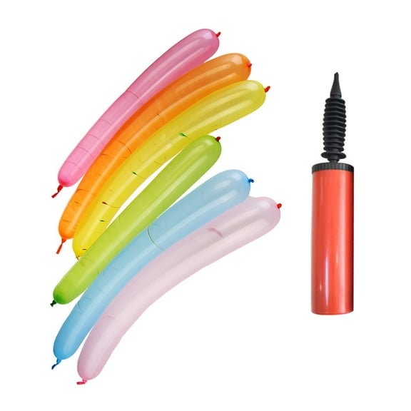 WHAMVOX Giant balloon Set with Pump for Party Use Made from Premium Latex 100 Balloons Assorted Color