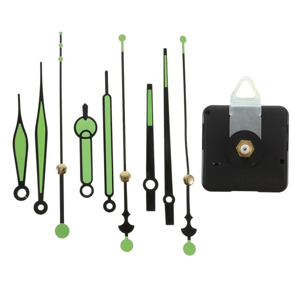 WHAMVOX Glow in The Dark Clock Hands Mechanism Long Shaft DIY Mechanisms Work Light Green