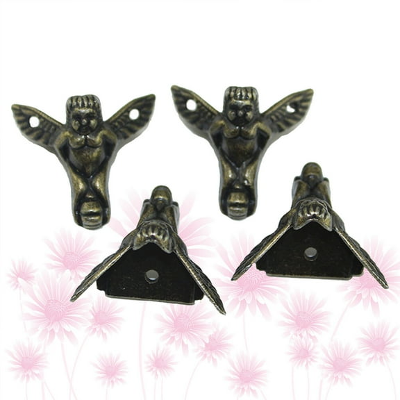 WHAMVOX Golden Angel Legs Made of Zinc Alloy for Furniture Use and Practical 8PCS