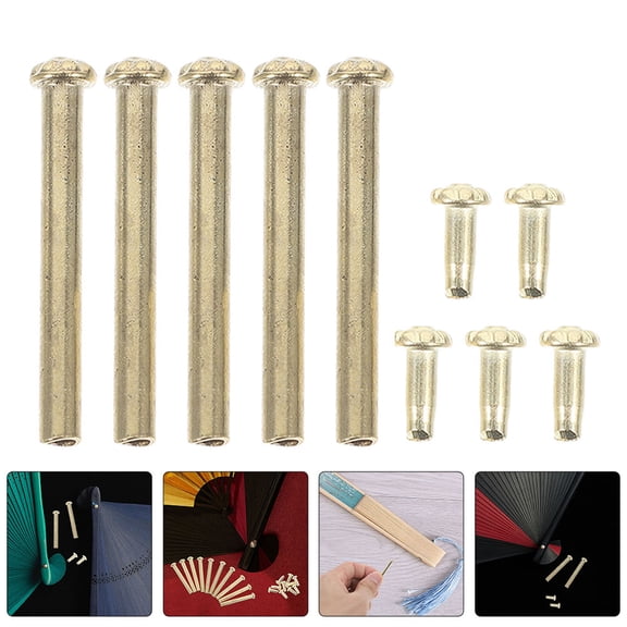 SKISUNO Professional Folding Fan Repair Kit with Precision Golden Iron Rivets for and Easy Fan Restoration
