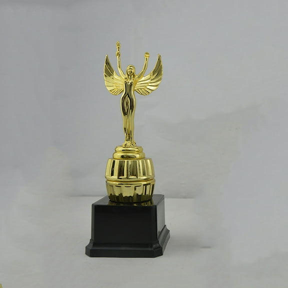 WHAMVOX Golden Plastic Award Trophy for Kids Suitable for All Sports Competitions and Evaluation Activities 6.5 inches