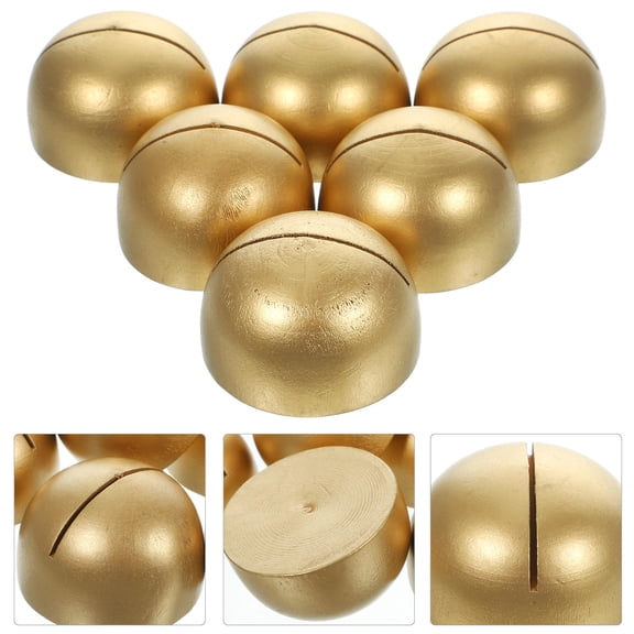 WHAMVOX Golden Plastic Card Holders for Display Perfect for Storage with Neat Gaps for Thick or Thin Cards 6pcs