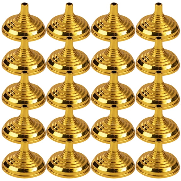 WHAMVOX Golden Plastic Mini Flag Holder for Desk and Table Use with Durable Pieces