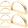 thumbnail image 1 of SEWCHICS Simple Napkin Rings Golden 6Pcs 2.0In D Shape Elegant Style For Home, 1 of 8