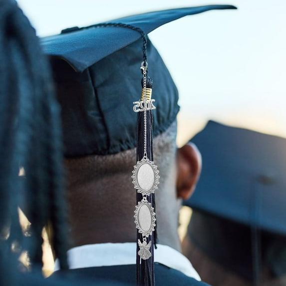 WHAMVOX Grad Cap Tassel Photo Bezel Ornament Graduation Cap Tassel Charm Accessory Tassel Photo Charm Decor Grad Cap Tassel Photo Decor