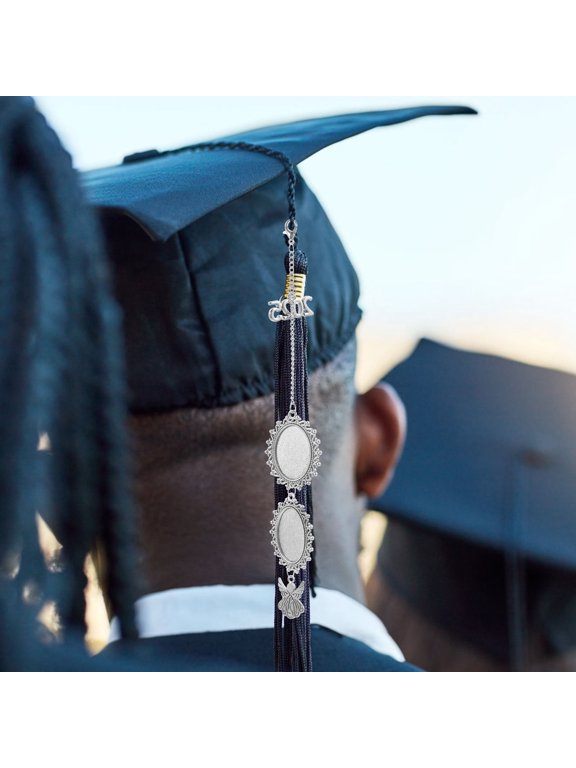 Grad Cap Tassel Photo Bezel Ornament Graduation Cap Tassel Charm Accessory Tassel Photo Charm Decor Grad Cap Tassel Photo Decor