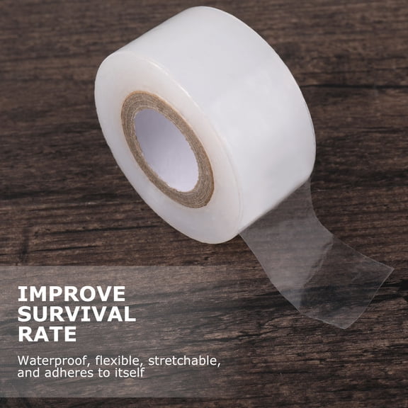 WHAMVOX PE Grafting Tape for Fruit Trees, Flexible and Stretchable, White 30mm x 100m Roll
