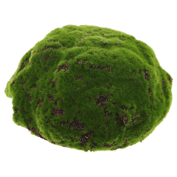 WHAMVOX Green Foam Moss Ball Half Sphere Floral Foam Fake Moss Rocks Lifelike Decorative Spheres for Indoor Outdoor Crafts Garden Bonsai Wedding Decorations 20cm
