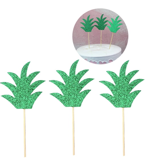 ROMANSENTIAL Leaf Cake Topper Set of 15 Creative Picks for Wedding Birthday Decorations and Party Supplies