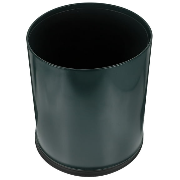 WHAMVOX Green Plastic Trash Can for Home Storage Use with Design and Separate Bag Fixing 12.5 x 10.3 Inches