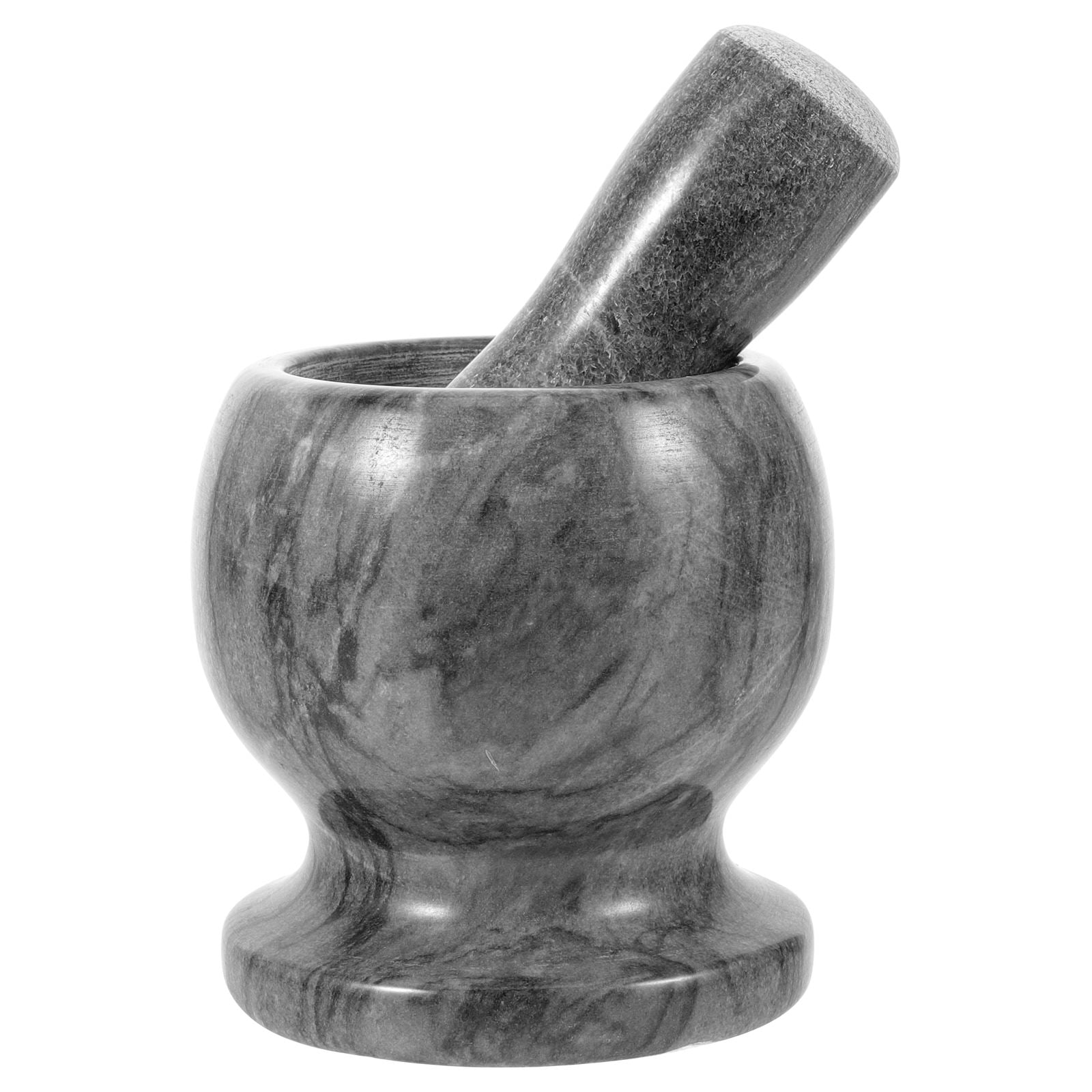 LITINKIMI 1Set Black Marble Garlic Grater and Crusher for Efficient Kitchen Spice Preparation