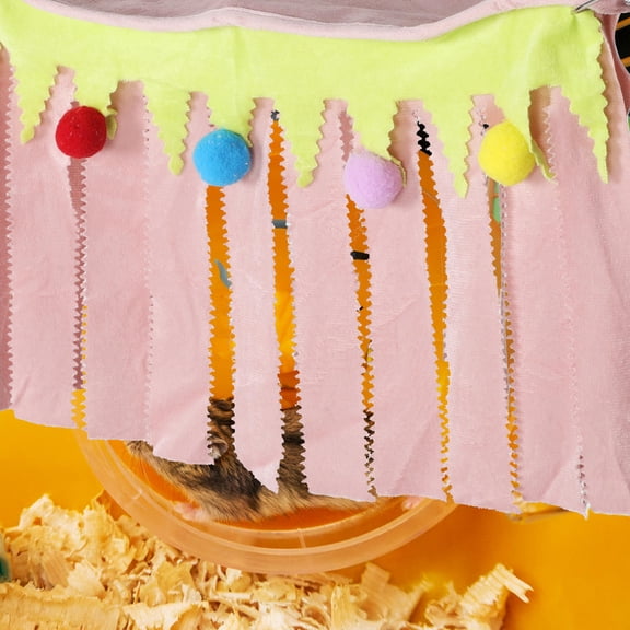 WHAMVOX Guinea Pig Corner Hideout Removable Hamster Hideaway Hammock Cage Hanging Decoration for Rabbits Hamster