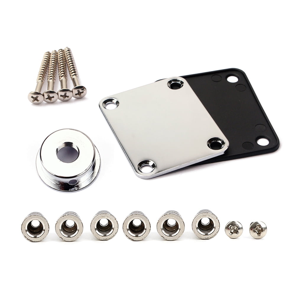 WHAMVOX Guitar Neck Plates Mounting Reinforcement String Buckle Set ...