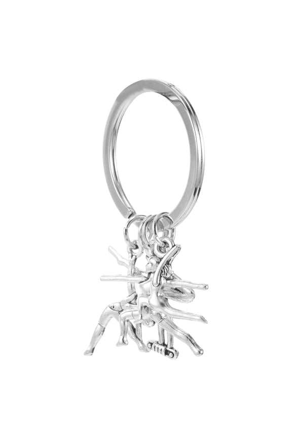 Gymnastics Keychain Accessory Gymnastics Keychain Pendant Gymnastics Hanging Charm For Athletes Sports Themed Keychain For