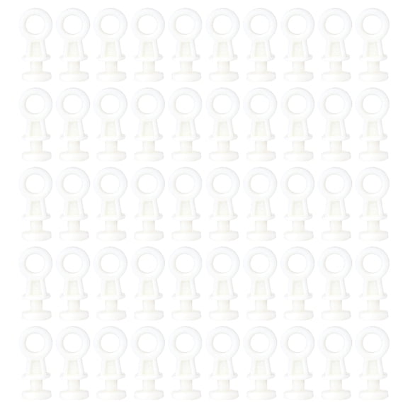 WHAMVOX 100pcs Curtain Gliders Drapery Track Mute Wheels Rollers