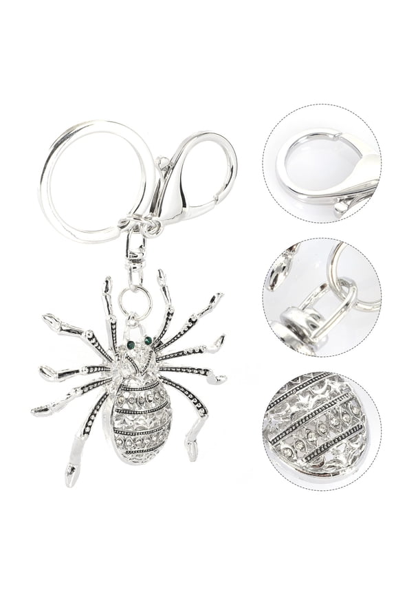 Halloween Spider Shaped Key Ring Unique Keychain Decorative