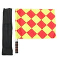 thumbnail image 1 of WHAMVOX Hand Flag with Plastic Handle Mini Flag with Waterproof cloth for Football Judge Small Suqre Pattern, 1 of 6