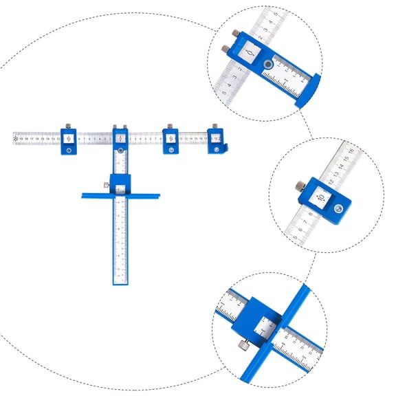 WHAMVOX Hand Punch Locator Punching Assistant Tool 40x30cm Blue