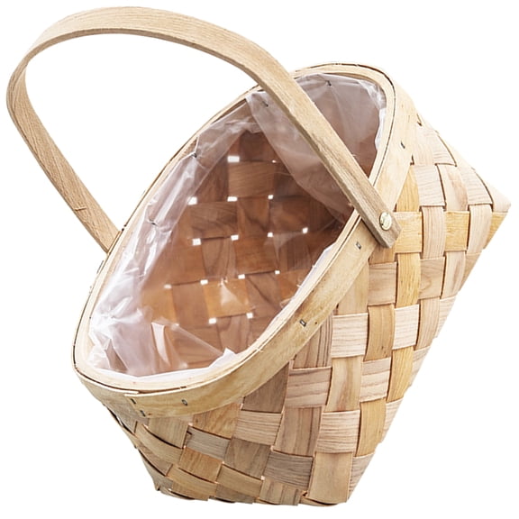 SEWCHICS Woven Flower Pot Beige Gardeners Picnic 1Set 7.86X5.89X10.22in