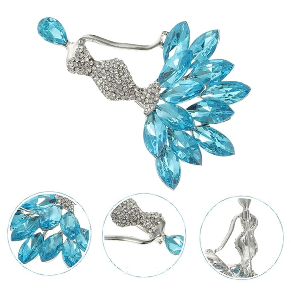 WHAMVOX Hand-stitched Nail Beads Patch Mermaid Rhinestone Appliques DIY Sewing Accessories for Clothes Pants