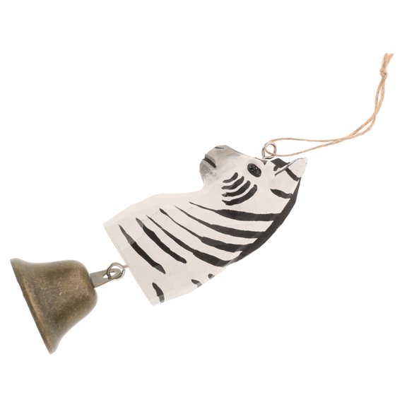WHAMVOX Hanging Bell For Door Outdoor Wooden Animal Bell Wilderness Chime Hanger For Trekking Handmade Wooden Animal Keychain For Camping