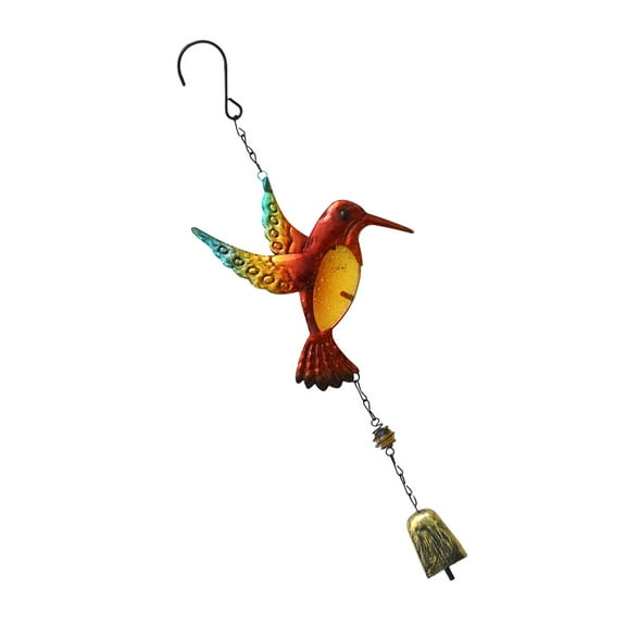 WHAMVOX  Hanging Decoration Deep Resonance Serenity Bell Wind Chime Decorations Red