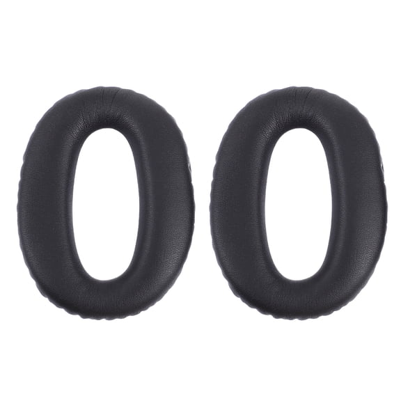 ROMANSENTIAL Back to School Headphone Pads Replacement Black Sponge 1 Pair 2.8x3.9in