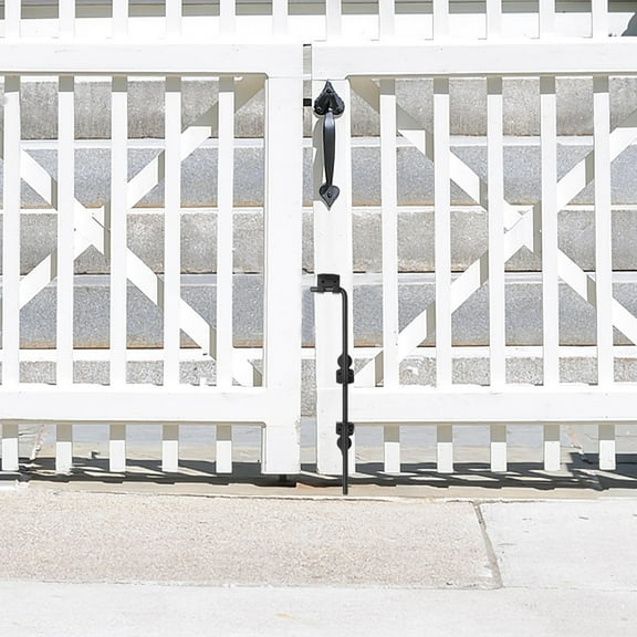 WHAMVOX Heavy Duty Gate Bolt Drop Rod Steel Gate Latch 18-Inch Wood Gate Hardware Ground Rod Cane Bolt For Fence Gates Garden Yard Patio Shed Doors