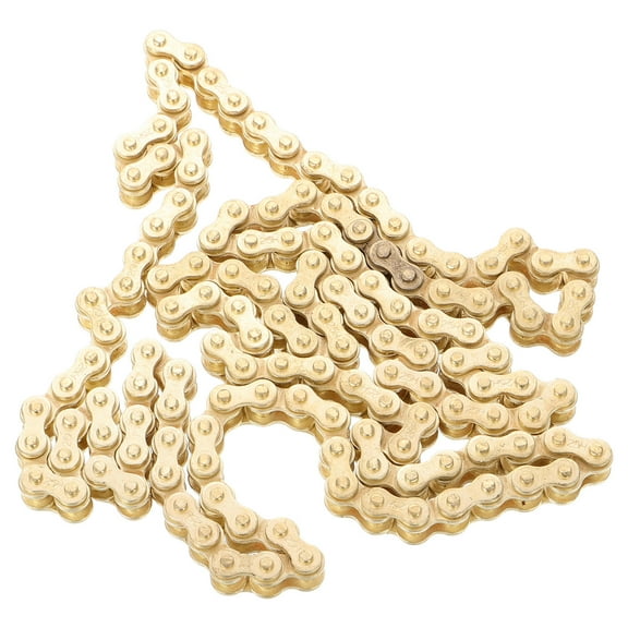 WHAMVOX Heavy Duty Motorcycle Chain with Exceptional Durability and Golden Style for Mini Dirt Bike 138 Links