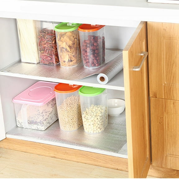 WHAMVOX Heavy Duty Tin Foil Kitchen Mats Non Slip Oil-proof and Anti-fouling Pad