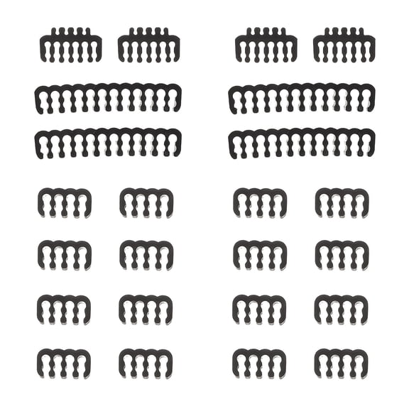 WHAMVOX Hemoton 24pcs Kit Cable Management Wire Organizer for Computer Case with Water Cooling Compatibility