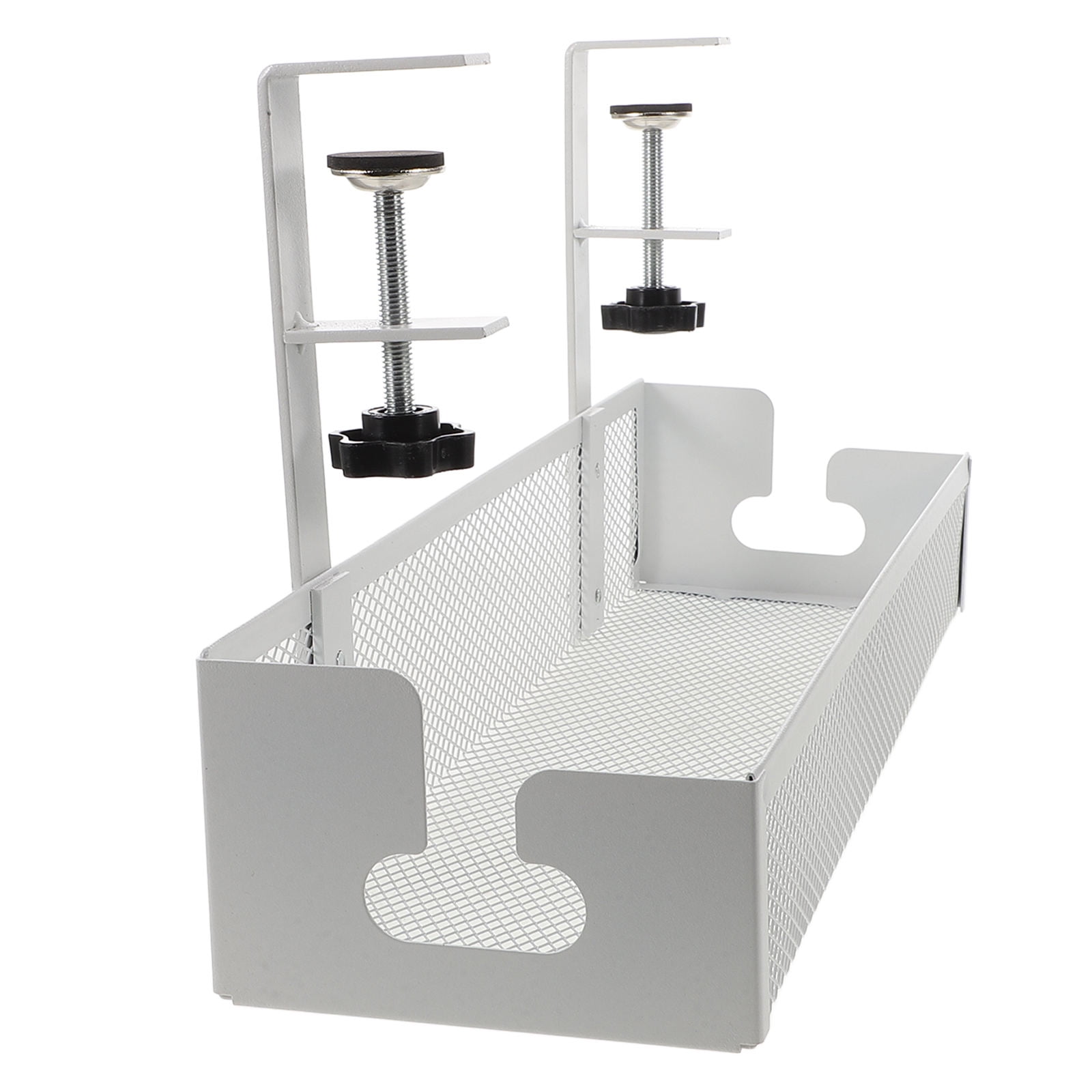 WHAMVOX Under Desk Cable Organizer Tray for Office - Securely Hide and Neatly Manage Wires and Cables