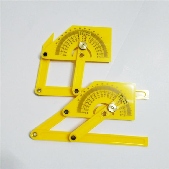 ROMANSENTIAL Wood Working Ruler ABS For Construction Jobs 1Pcs 6.1 x 3.5 x 0.1in