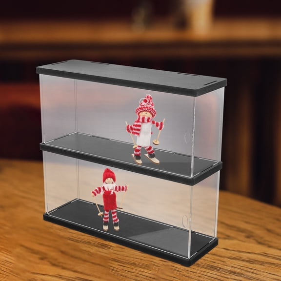 SEWCHICS Double Layer Design Storage Box Acrylic Dustproof Protection Toy Enthusiasts Display 1Pcs