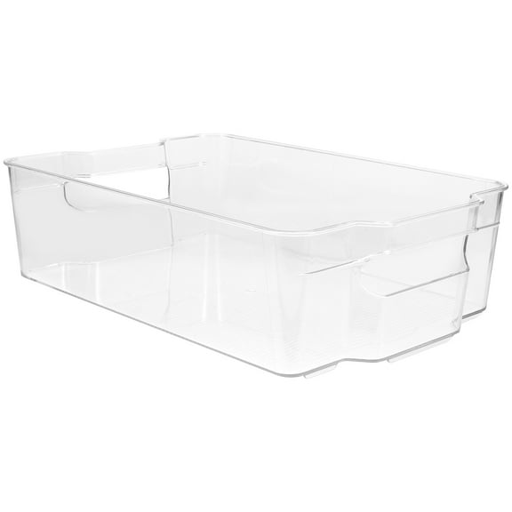 WHAMVOX Holder Refrigerator Storage Box Beer Storage 30.00X21.00X9.00CM Transparent