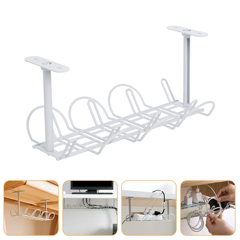 Computer Rack Small Size WHAMVOX Holders Computer Power Strip Storage Rack Compact Size Cable ...