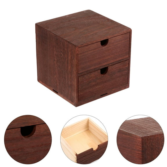 WHAMVOX  Home Bins Drawer Storage Box Office Desktop Organizer Four-layer