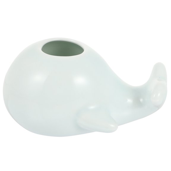 HOOWIFFY Unique Vase Blue 1 Pc Round Mouth Hydroponic Household Ornament