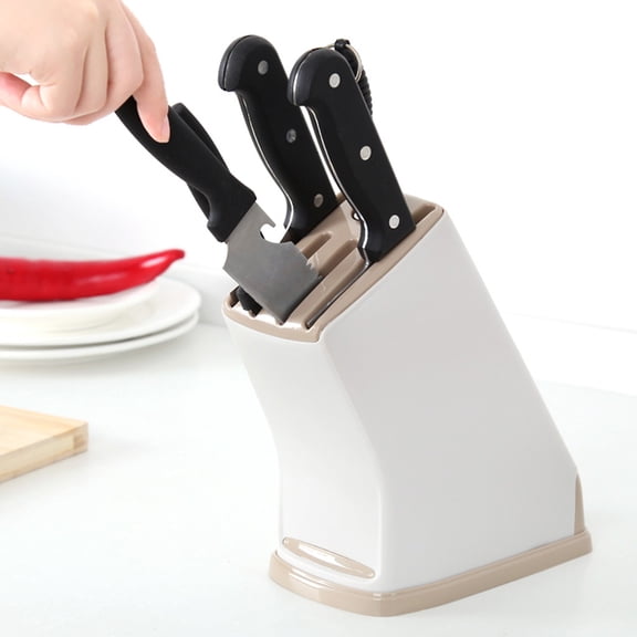 WHAMVOX Household Holder Kitchen Supplies Drain Tool Storage Rack Home Multi-function Insert Fruit Shelf(Knife Holder, Coffee)