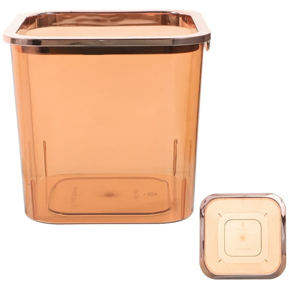 WHAMVOX Household Trash Can Portable Trash Container Clear Garbage Bucket Wastepaper Basket